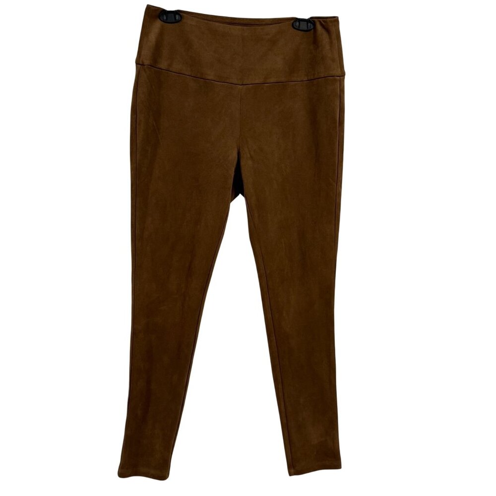 J. McLaughlin Lori Faux Suede Brown Leggings Size‎ L